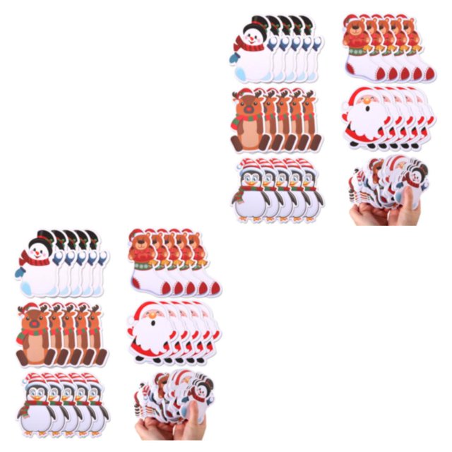 Maoww 30pcs Christmas Theme Sticky Notes Wide Range Of Uses Wide Range Of Applications 2Set
