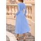 thumbnail image 5 of Vestido PRETTYGARDEN 2025 de punto midi azul claro con manga larga Talle S, 5 of 8