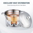 thumbnail image 3 of Ensemble de 2 Plats à Frottement 5L en Acier Inoxydable pour Barbecues et Plus, 3 of 11