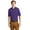 Deep Purple, variant on Men's Stain Resistant 1X1 Ribbed Cuffs Polo Shirt