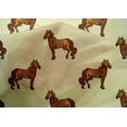 thumbnail image 4 of oneOone Cotton Silk Fabric Horse Block Print Fabric BTY 42 Inch Wide, 4 of 4