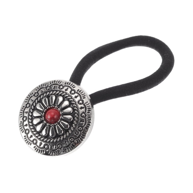 Accesorios de moda únicos para el cabello con botones para niños 1 pieza rojo negro