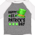 thumbnail image 4 of Inktastic Happy St. Patrick's Day Green Hat and Clovers Boys or Girls Long Sleeve Baby Bodysuit, 4 of 5