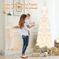thumbnail image 4 of Gymax 7FT Pre-Lit Slim Pencil Christmas Tree Full Artificial Tree w/ LED Lights, 4 of 10