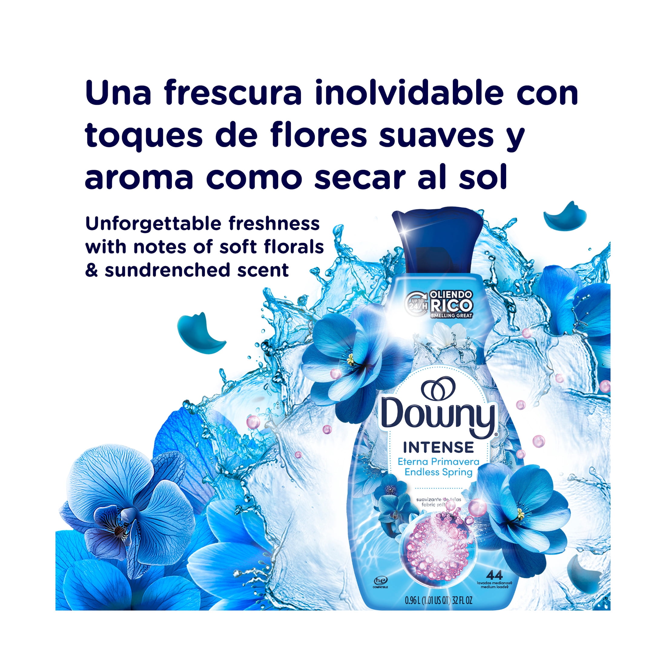 Downy Intense Fabric Softener, Endless Spring, 24 fl oz, 32 Loads