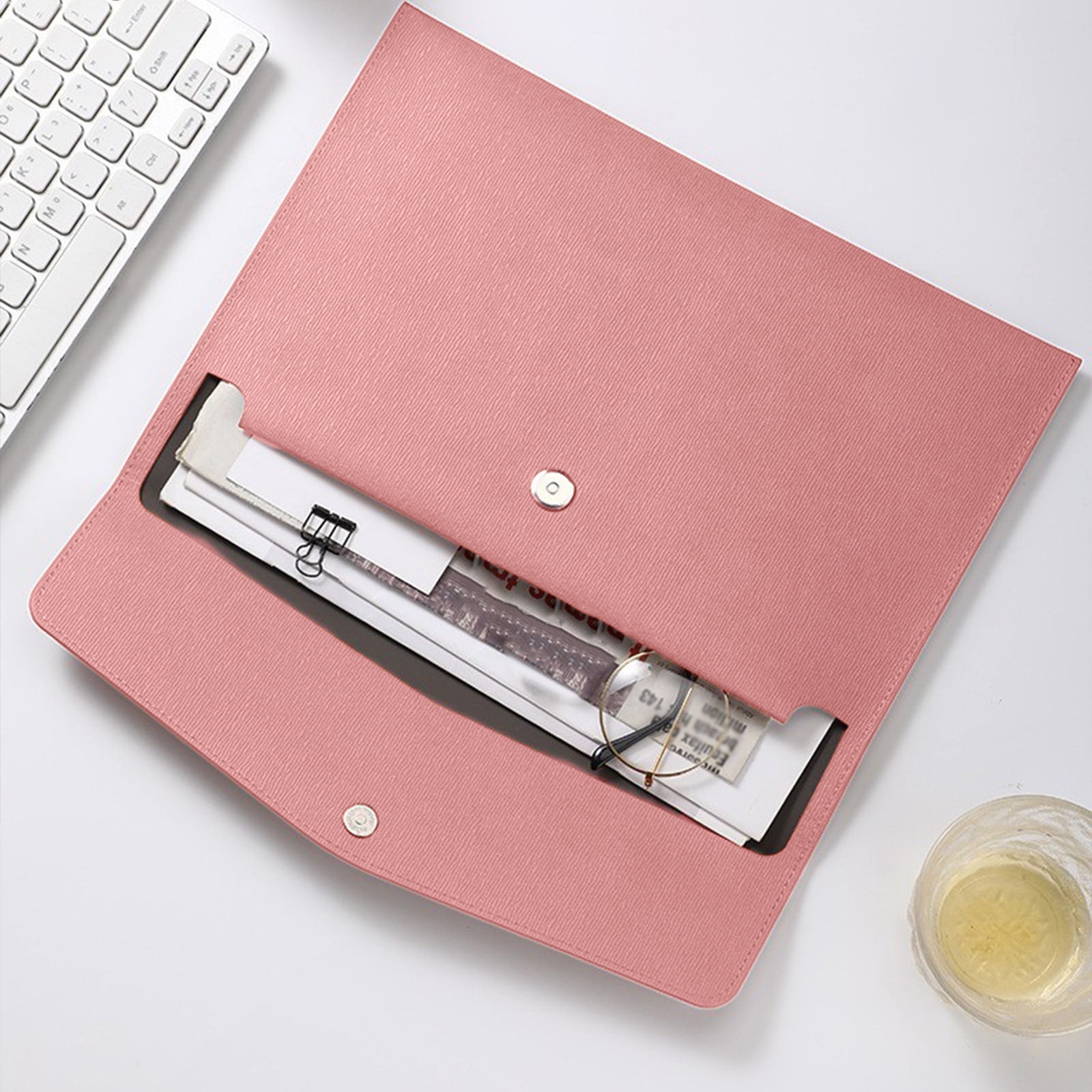 Pochette Plastique EXACOMPTA Pochette à Fermeture éclair En Plastique Souple Chromaline Pastel - A4 - Couleurs Pochette Transparente