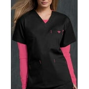 Med Couture Women's Signature V-Neck Solid Scrub Top