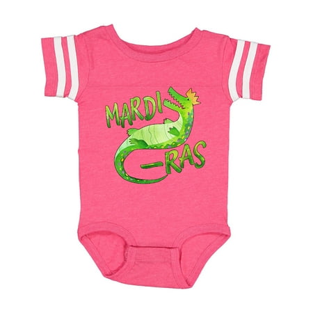 

Inktastic Mardi Gras Alligator in Crown Gift Baby Boy or Baby Girl Bodysuit