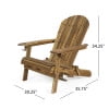 thumbnail image 6 of Noble House Bellwood Acacia Wood Folding Adirondack Chairs (Set of 2) Natural, 6 of 7