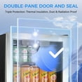 thumbnail image 6 of KNDKO 12 Bottle 48 Can Beverage Refrigerator - 1.3 Cu.Ft. Mini Fridge Cooler, Wine Cooler for Home/Office, 6 of 9