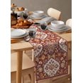 thumbnail image 6 of nqOlkjepod Red Boho Ethnic Table Runner 48 Inches Long Farmhouse Dress Scarves, Southwest Aztec Dining Tablerunner for Coffee Table/Kitchen Island/Party Décor, 13" x 48", 6 of 8