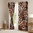 thumbnail image 3 of Castle Fairy Leopard Print Black Out Curtains,Cheetah Curtains Pack of 2 (42x63 Each), 3 of 6
