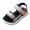 w93# Blue85, variant on Wuxian Boys Sandals Solid Color Toddlers Comfortable Open Toe Adjustable Strap Hook And Loop Thick Thick Sole Casual Summer Shoes Breathable Fashionable Lightweight Footwear,Blue,2-2.5 Years