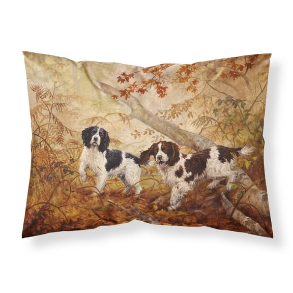 Springer Spaniels by Elizabeth Halstead Fabric Standard Pillowcase