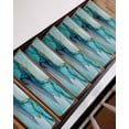 thumbnail image 7 of Stair Treads for Wooden Steps, Teal Ombre Peel and Stick Stair Treads with Reusable Adhesive, Modern Marble Ink Painted Abstract Non Slip Indoor Stairs Runner Rugs Mats for Elders Dogs 8"x30" 10PCS, 7 of 7