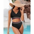 thumbnail image 5 of Rosvigor Plus Size Womens Bikini Sets High Waisted Swimsuit bikini Bathing Suit for Women Two Pieces Swimwear, 5 of 8