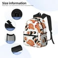 thumbnail image 5 of Daiia Sushi Roll School Backpack for Men Women, Unisex Large Waterproof Bookbag Schoolbag Casual Daypack for High School/College/Teens/Travel/Work Black, 5 of 8