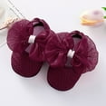thumbnail image 2 of RMGVDSD Baby Shoes Baby Girls Flats With Bowknot Floral Princess Wedding Dress Shoes Soft Sole Newborn Infant Crib First Walkers Shoes 0-3 Months, 2 of 7