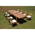 thumbnail image 4 of Grade-A Teak Dining Set: 8 Seater 9 Pc: 122" Caranas Double Extension Rectangle Table And 8 Veranda Armless Chairs Outdoor WholesaleTeak #WMVR21, 4 of 4