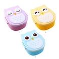 thumbnail image 3 of Youkk Cartoon Owl Lunch Box Cute Food Grade PP Large Capacity For Kids Large Capacity 800ml Bento Box, 3 of 3