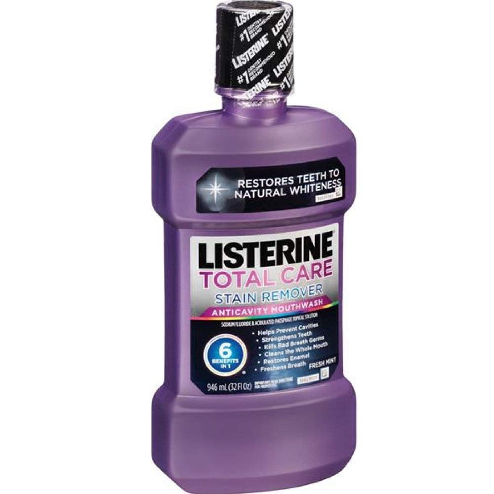 2 Pack Listerine Total Care Stain Remover Mouthwash, Fresh