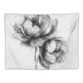 thumbnail image 5 of Patifu Art Floral Black & White Design Tapestry Wall Hanging Unique Style Home Decor In Living Room Bedroom Apartment Farmhouse Dormitory, 5 of 6