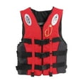 thumbnail image 2 of Colaxi Veste de Natation Gilet de Sauvetage Ajustable pour Pêche Wakeboard Dérive TTTG Rouge, 2 of 8