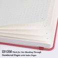 thumbnail image 3 of Cuaderno punteado, tamaño A5, 120 g/m², 160 páginas, funda de piel, paquete de 7 unidades, 3 of 6