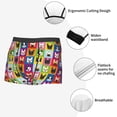 thumbnail image 3 of Sikiie Colorful Bulldog Print Men's Boxer Briefs, Elastic Waistband Boxer Briefs Leggings-Medium, 3 of 5