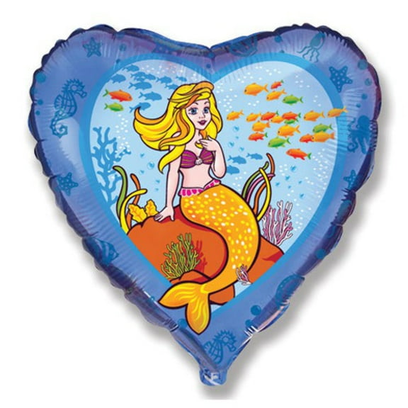 18 inch Mermaid Foil Mylar Balloon - Party Supplies Decorations