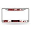 Atlanta Reign Standard 12" x 6" Chrome Frame With Decal Inserts - Car/Truck/SUV Automobile Accessory