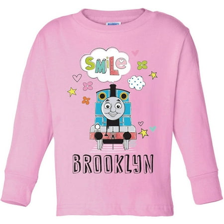 Personalized Thomas and Friends Toddler Girl Pink Long Sleeve