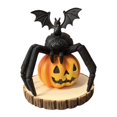 thumbnail image 1 of Estatua de calabaza y murciélago BLESIY adorno de escritorio decoración de Halloween Escultura creativa de resina, 1 of 7