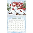 Lang Companies, Sam Snowman by Susan Winget 2025 Wall Calendar
