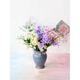 thumbnail image 4 of ZOELNIC 6 Bundles Artificial Daffodil Flowers UV Resistant 28 Heads Home Decoration For Wedding Party Supply, Purple, 4 of 18