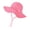 Hot Pink, variant on Vrotazzy Adjustable Wide Brim Baby Sun Hat for Toddlers Outdoor Beach Summer Soft Fisherman Cap,Size 6-12 Months