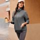 thumbnail image 3 of Neewe Women's Casual Long Sleeve Lapel Half Zipper Sweatshirt Dressy Loose Pullover Tops for Spring Fall, 3 of 7