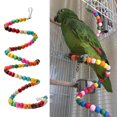 thumbnail image 2 of 100CM columpio ejercicio Arco Iris hámster loro periquito juguete madera pájaro escalera, 2 of 8