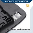 thumbnail image 4 of Mirror Glass Replacement W/ Backing Plate for Chrysler 200 300 for Dodge Charger 2011-2021 Left Side 1 Set, 4 of 6