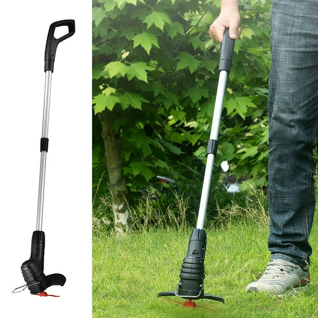 CNKOO Portable Cordless Lawn Weed Eater Cutter Grass Trimmer Garden Repair Accessory EU Plug