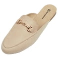 thumbnail image 3 of Alpine Swiss Erin Womens Flat Mules Loafers Round Toe Blackless Slide on Shoes, 3 of 9