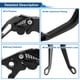 thumbnail image 4 of Palancas de freno y embrague cortas Unique Bargains para Yamaha YZF-R125 2014-2020, palanca de freno de manillar de motocicleta de aleación de aluminio negro sólido 1 par, 4 of 6