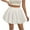 White, variant on yillto Women Mini Lantern Skirts Loose Elastic Waist Ruffle Short Skirt Cute Summer Bottoms Skater