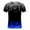 Blue, variant on Azrian Shirts for Men Men Casual Round Neck 3D Digital Printing Pullover Fitness Sports Shorts Sleeves T Shirt Blouse