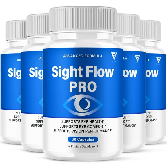 (5 Pack) Sight Flow Vision Capsules, SightFlow Advanced Eye Sight and Vision Formula (300 Capsules)