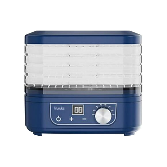 Food Dehydrator Machine, Adjustable Temperature & 72H Timer with Tray, Dehydrators for Food and Jerky, Fruit, Dog Treats, Herbs, Snacks, LED Display, Mini Food Dryer, Blue
