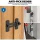 thumbnail image 3 of Cerradura de puerta corrediza de granero con giro de 180 grados para privacidad: cerraduras y pestillos seguros para puerta de granero, puerta para mascotas, baño, exterior, garaje, ventana（2pcs), 3 of 4