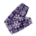 thumbnail image 7 of Garbnen Snowflake Flannel Sleep Pants for Men Winter Fluffy Fleece Men's Sleep Pants with Pockets Wide Leg Elastic Band Lounge Pj Bottoms for Men, 7 of 7