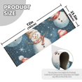 thumbnail image 3 of Many Winter Snowmans Runner Rug Non-Slip Area Rugs Linen Washable Non Shedding for Kitchen Bedroom Carpet, 3 of 8