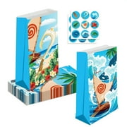 12pcs Moana Birthday Party Gift Bags Goodie Bags, Boy Party Supplies for Theme Party Decoration Supplies